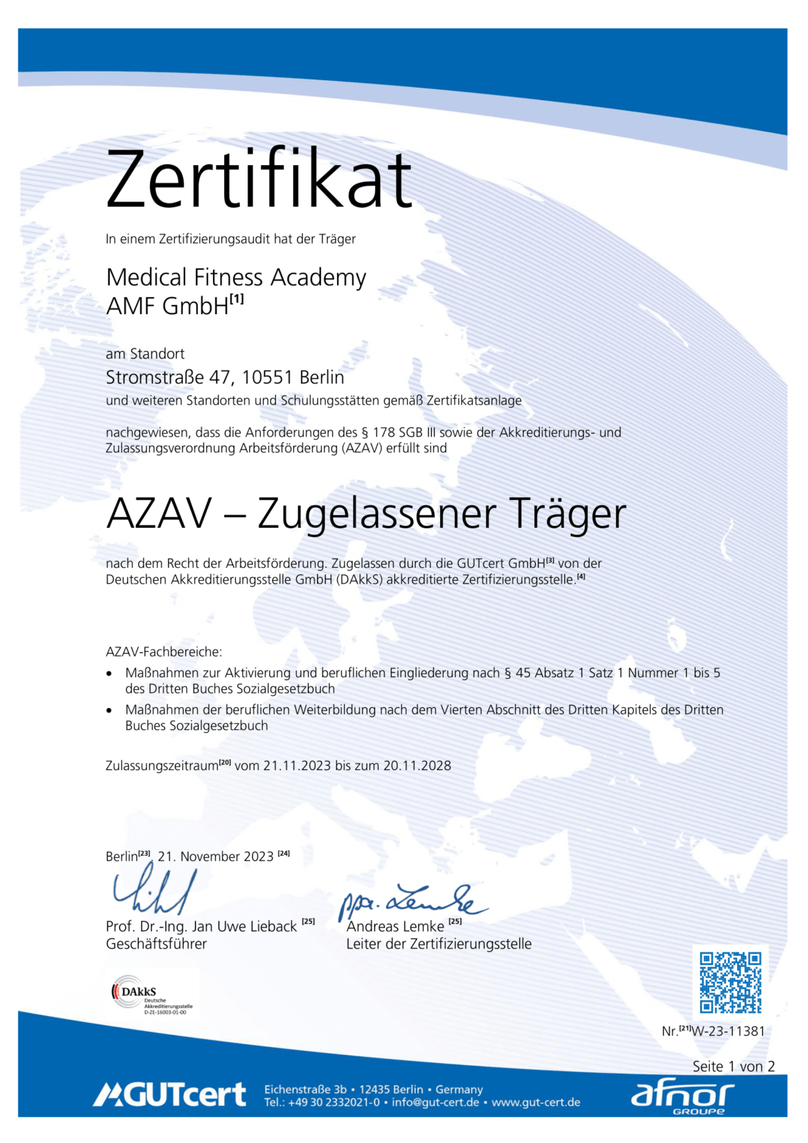 azav-zugelassener-traeger-zertifikat